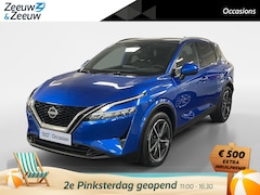 Nissan Qashqai - 1.3 MHEV Xtronic Tekna AUTOMAAT Airco 360camera adaptieve cruise controle electrische stoe
