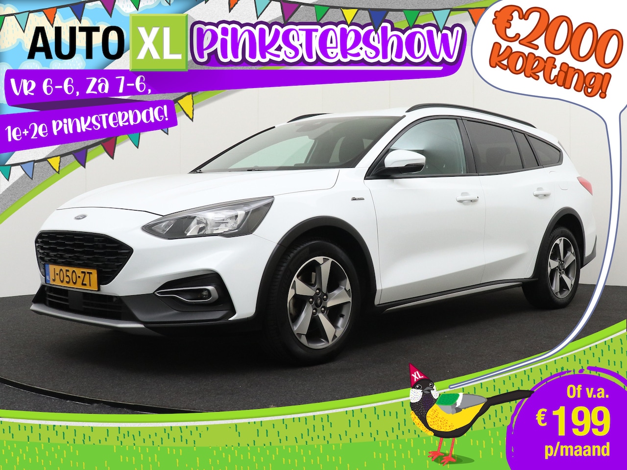 Ford Focus Wagon - 1.0 124 PK Hybrid Active X Business Elek.Trekhaak Carplay Camera LED 2 - AutoWereld.nl