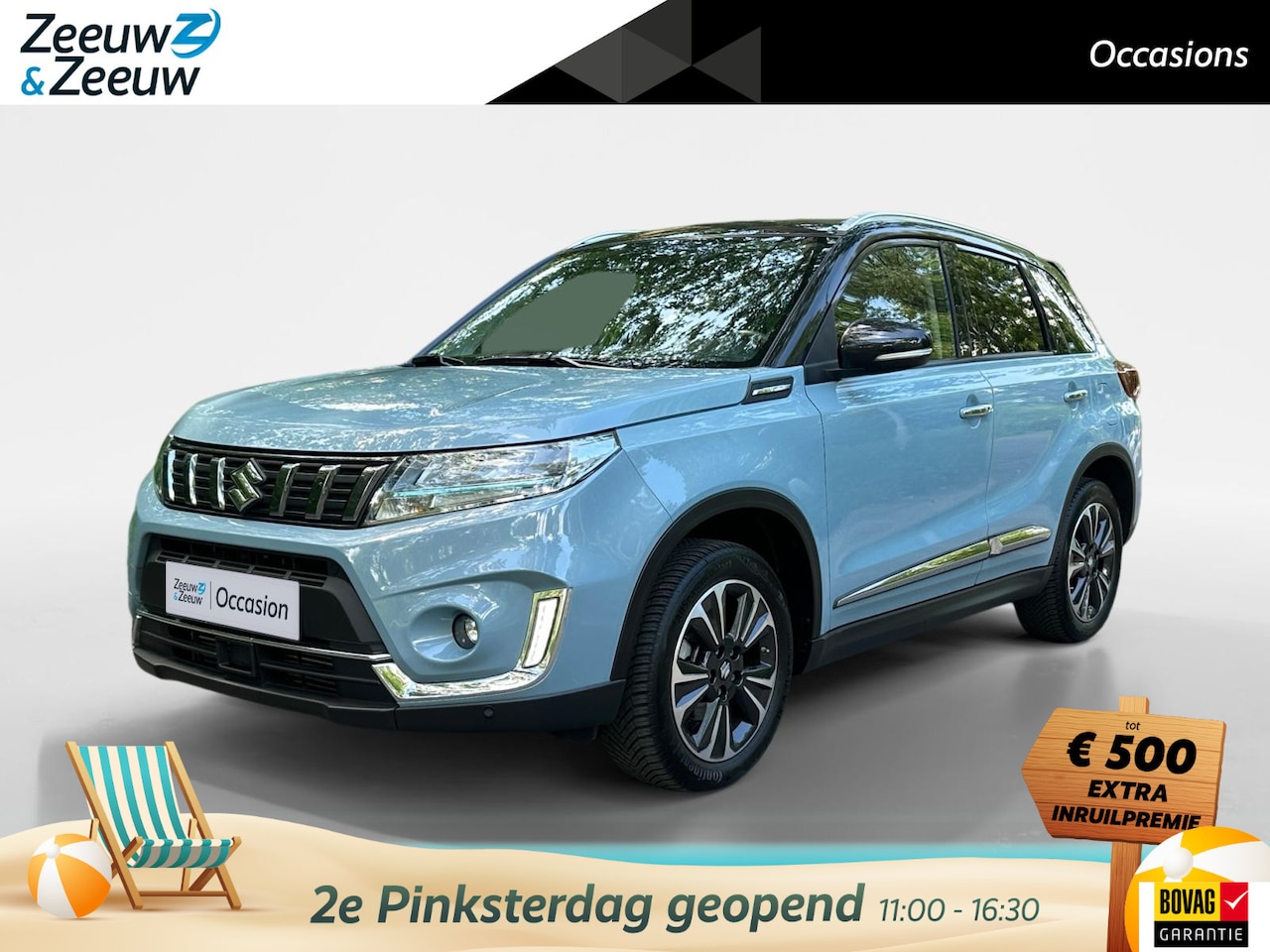 Suzuki Vitara - 1.4 Boosterjet Style Smart Hybrid AllGrip | trekhaak| nav | climate | telefoon | lichtmeta - AutoWereld.nl