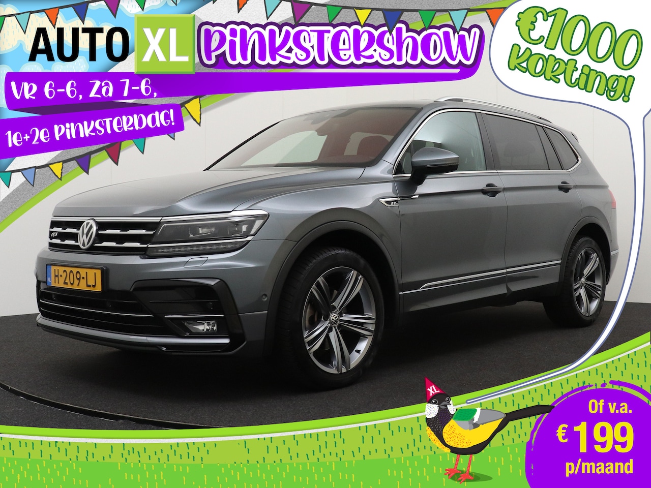 Volkswagen Tiguan Allspace - 1.5 TSI 150 PK Aut. R-Line Adap. Cruise Camera Trekhaak - AutoWereld.nl