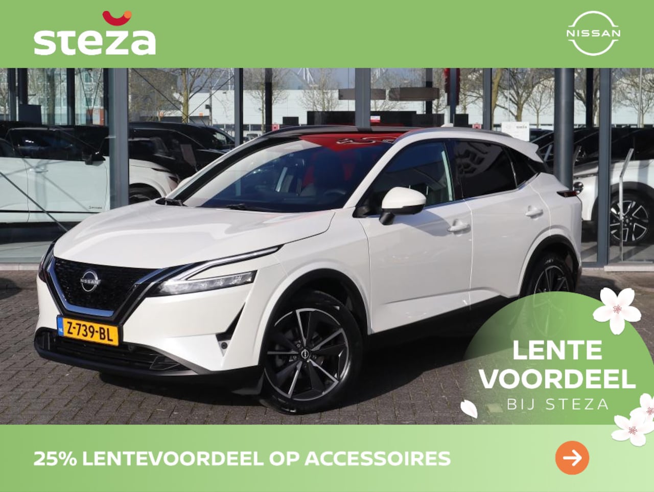 Nissan Qashqai - 1.3 MHEV 158PK Tekna Automaat / Elektrische - AutoWereld.nl