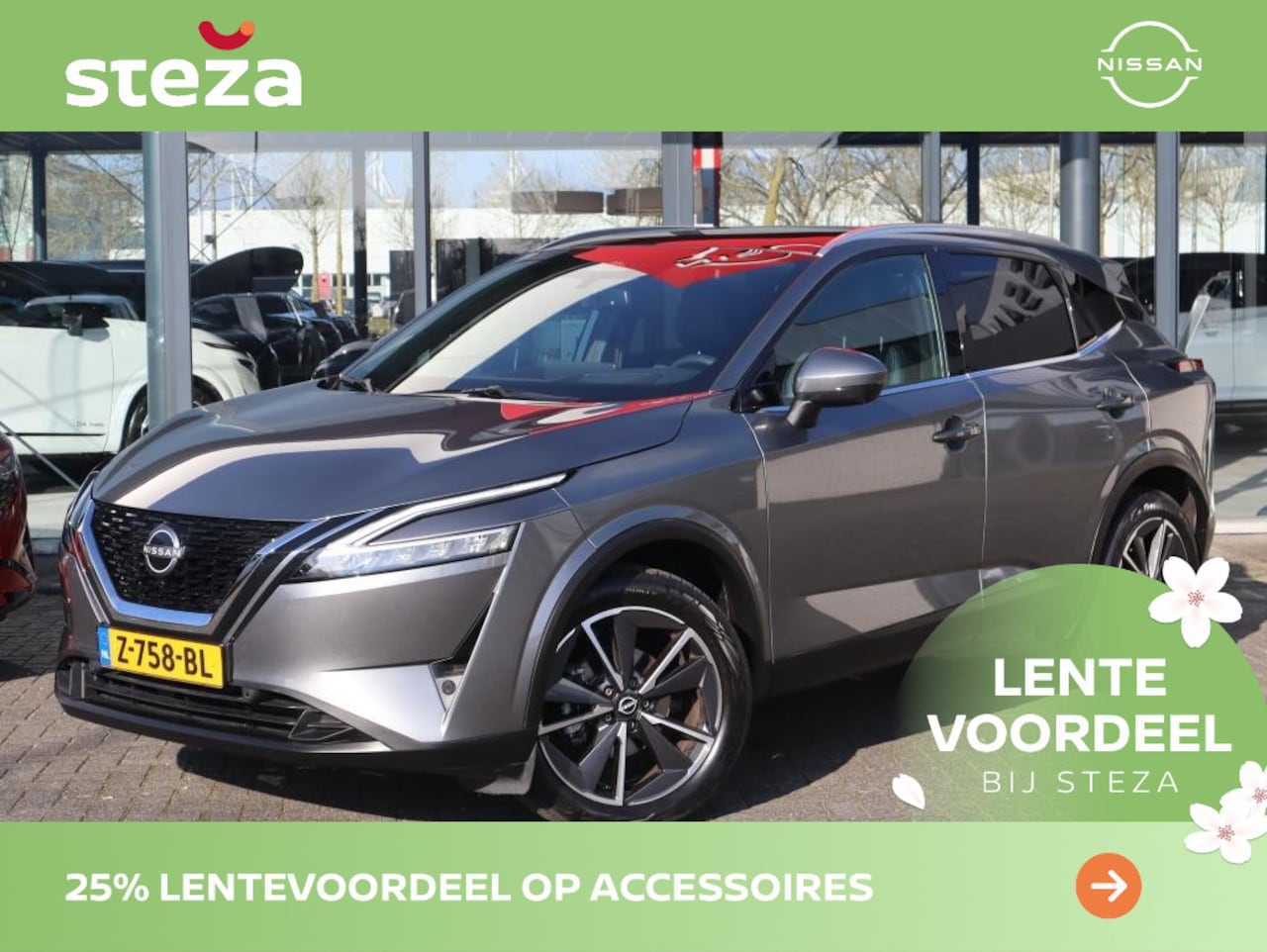Nissan Qashqai - 1.3 MHEV 158PK Tekna Automaat / Elektrische - AutoWereld.nl
