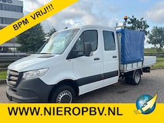 Mercedes-Benz Sprinter - 514CDI Dubbelcabine Openlaadbak Airco Cruisecontrol Trekhaak EURO 6