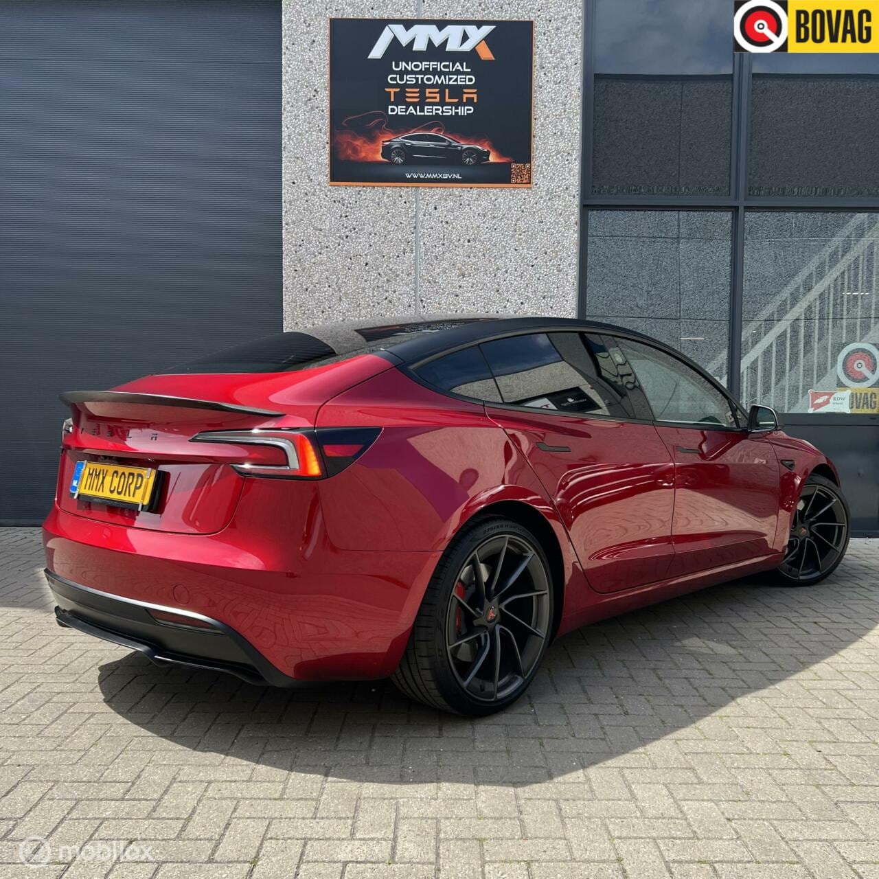 Tesla Model 3 - Performance 2024 MiC PILLAR DELETE RAMEN TINT - AutoWereld.nl
