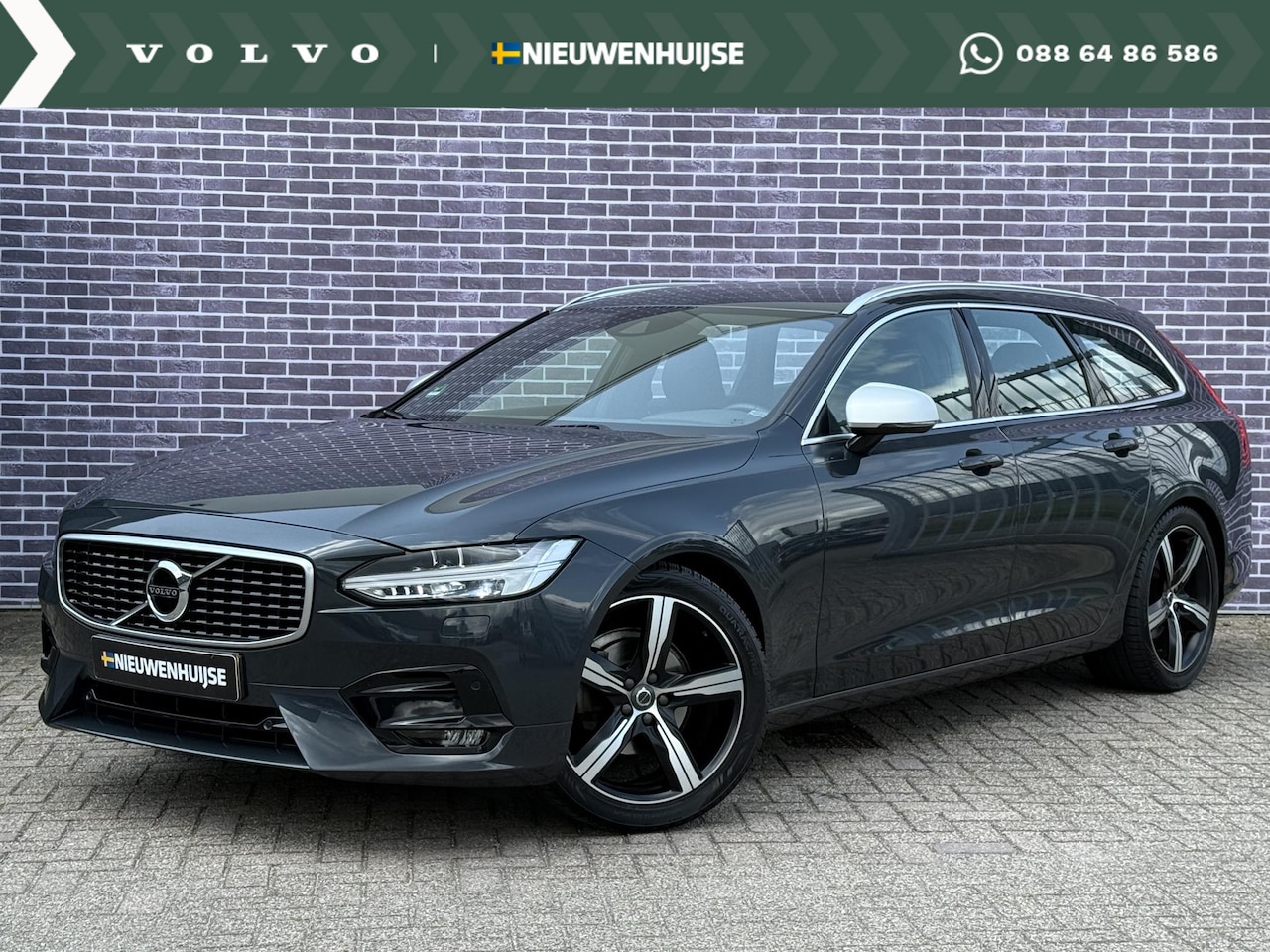 Volvo V90 - 2.0 D3 R-Design | Stoelverwarming V+A | Standkachel | Parkeersensoren V+A | BLIS | Adaptie - AutoWereld.nl