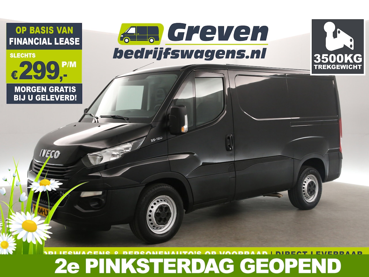 Iveco Daily - 2.3 300 L1H1 3500KG Trekgew. Trekhaak Airco 3 Persoons Elektrpakket Schuifdeur - AutoWereld.nl
