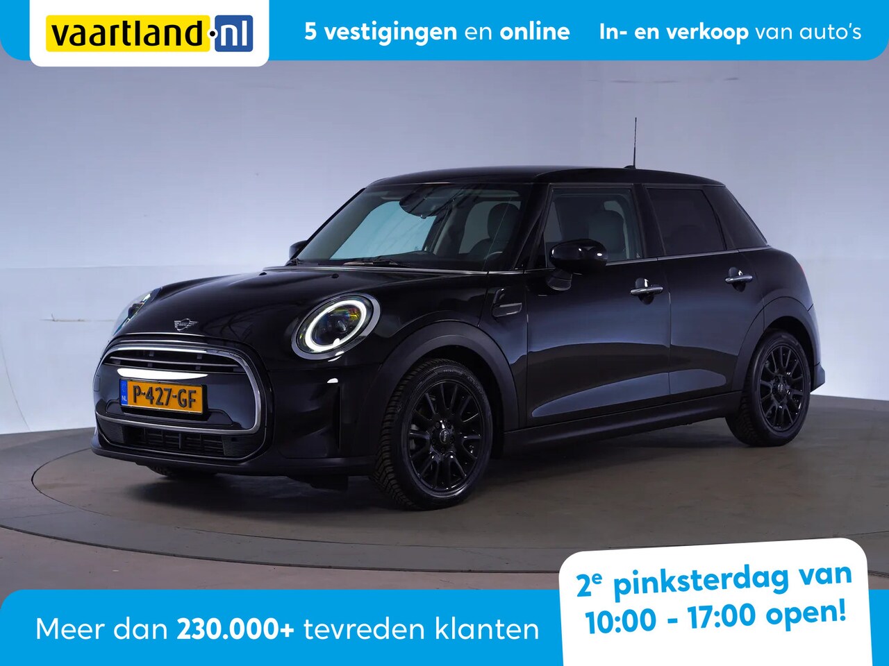 MINI Cooper - 1.5 Business Edition Aut. FACELIFT [ LED Navi prof. Half-leder Sportstoelen ] - AutoWereld.nl