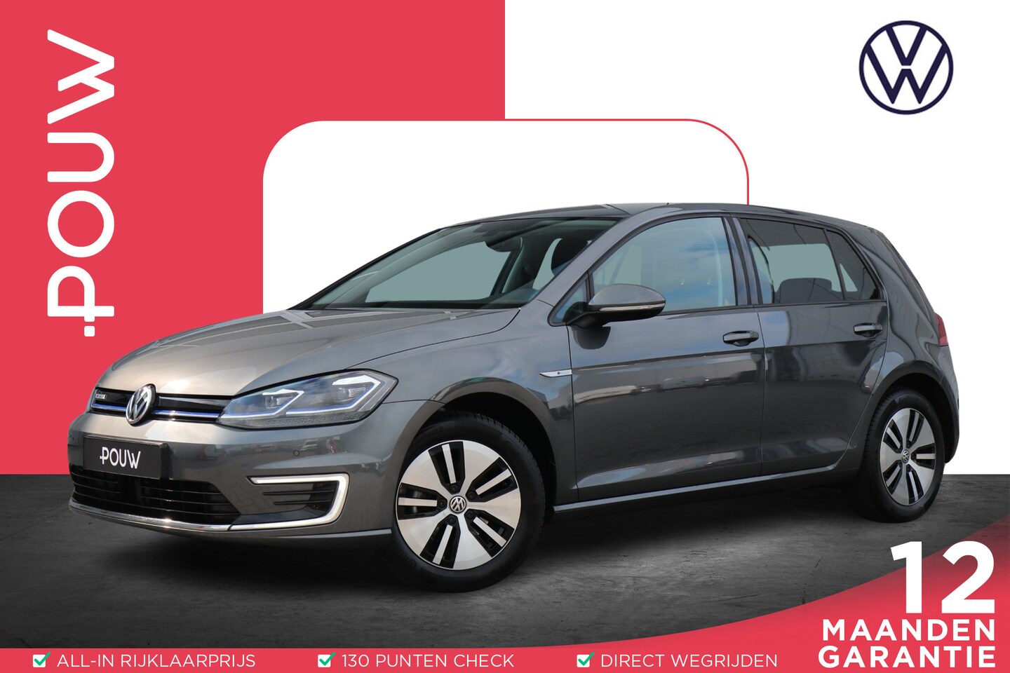 Volkswagen e-Golf - 136pk E-DITION | SoH 94% | Navigatie | App Connect | Parkeersensoren - AutoWereld.nl