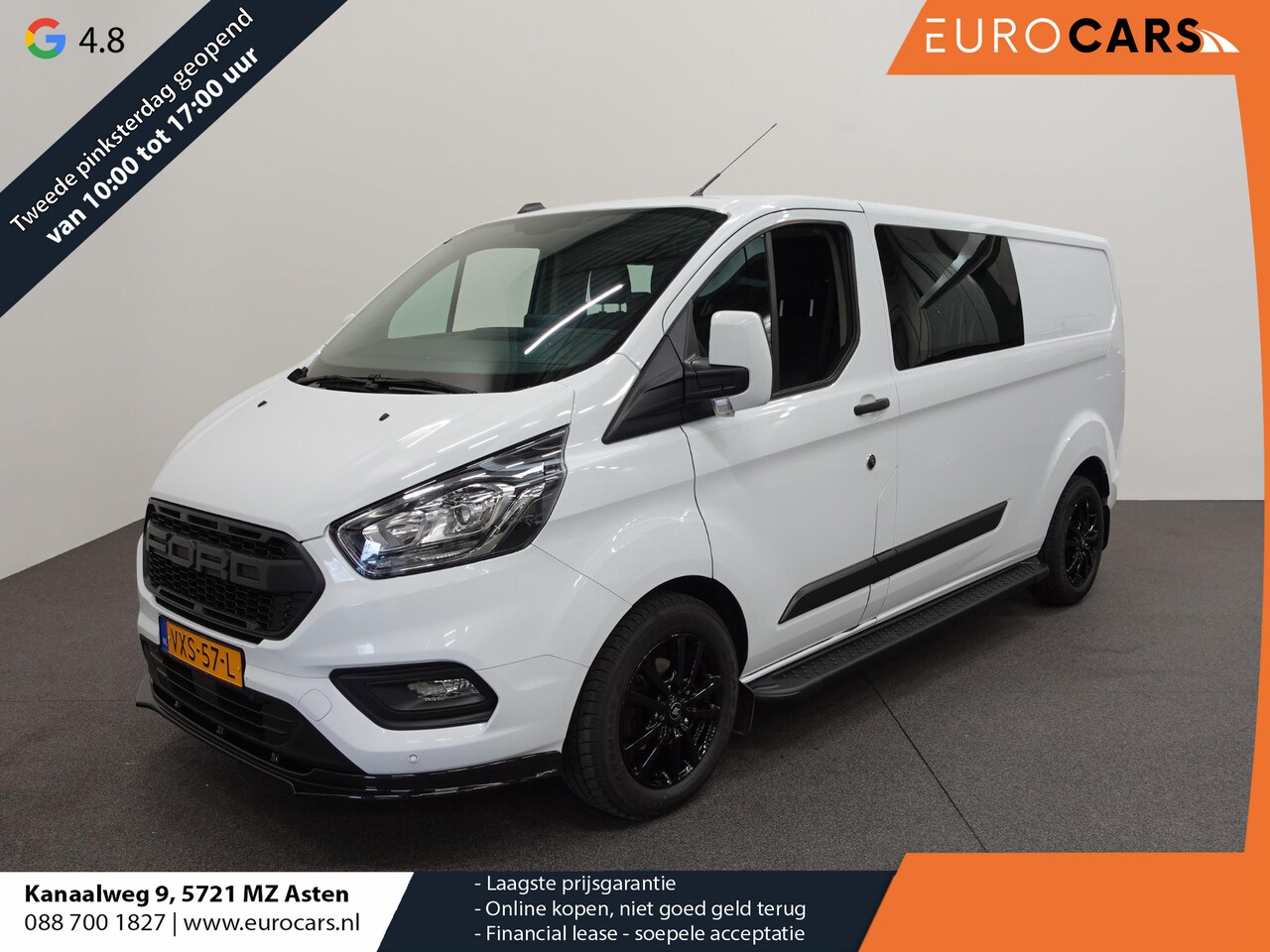 Ford Transit Custom - L2H1 Dubbele Cabine Raptor Sport Edition Automaat Airco Bluetooth Cruise Control Navi Trek - AutoWereld.nl