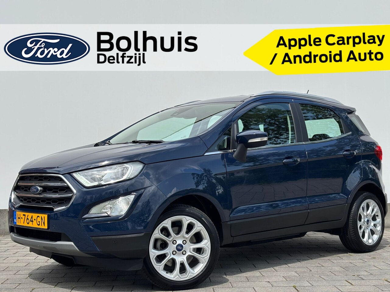 Ford EcoSport - EcoBoost 125 pk Titanium | Camera | 17" | Dode hoek bew. | Clima | Cruise | Apple Carplay - AutoWereld.nl