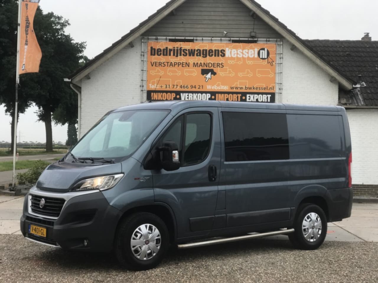 Fiat Ducato - 2.3 MultiJet Euro 6 Dubbel Cabine L1H1 Trekh. 3t. - AutoWereld.nl