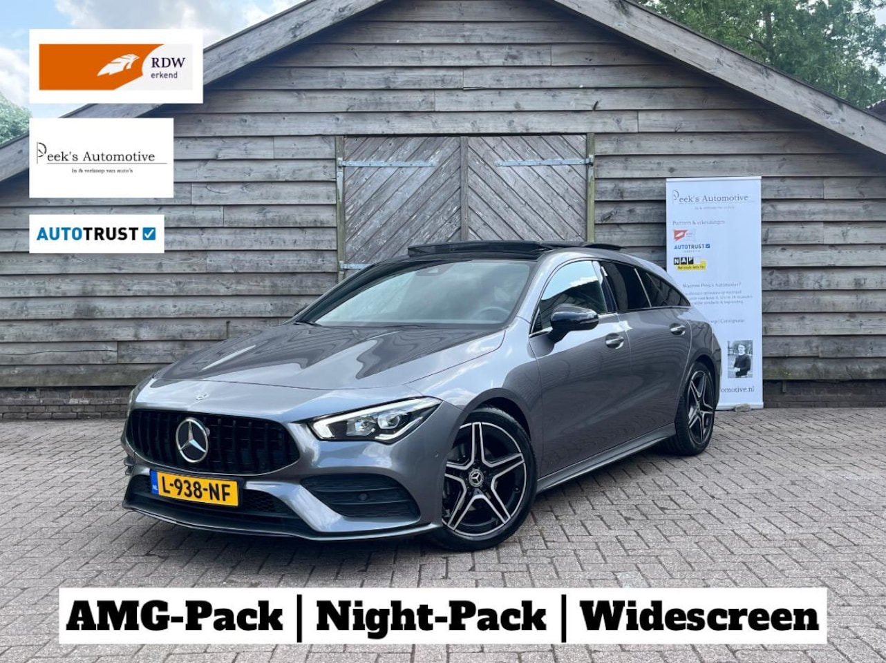 Mercedes-Benz CLA-klasse Shooting Brake - 180 Business Solution AMG | Pano | Cruise | Night-Pack | Navi | Dikke auto! - AutoWereld.nl