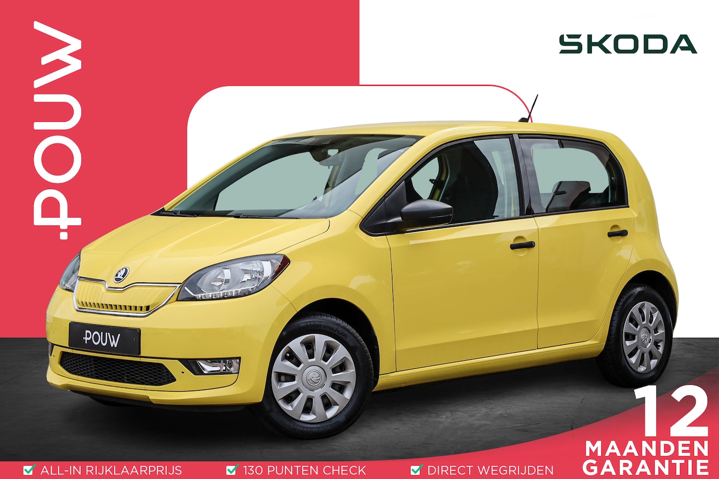 Skoda Citigo e-iV - 83pk EV Ambition | Airco | CCS Snelladen | DAB | Lane Assist - AutoWereld.nl