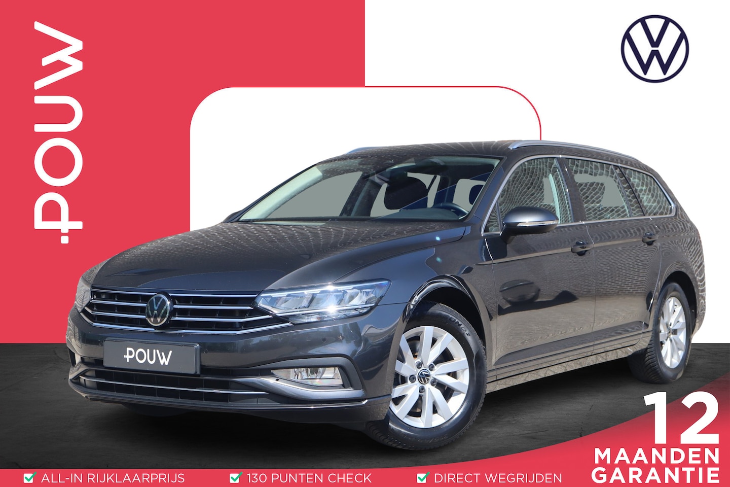 Volkswagen Passat Variant - 1.5 TSI 150pk DSG Business | Ergonomische Bestuurdersstoel | Wegklapbare Trekhaak | Naviga - AutoWereld.nl