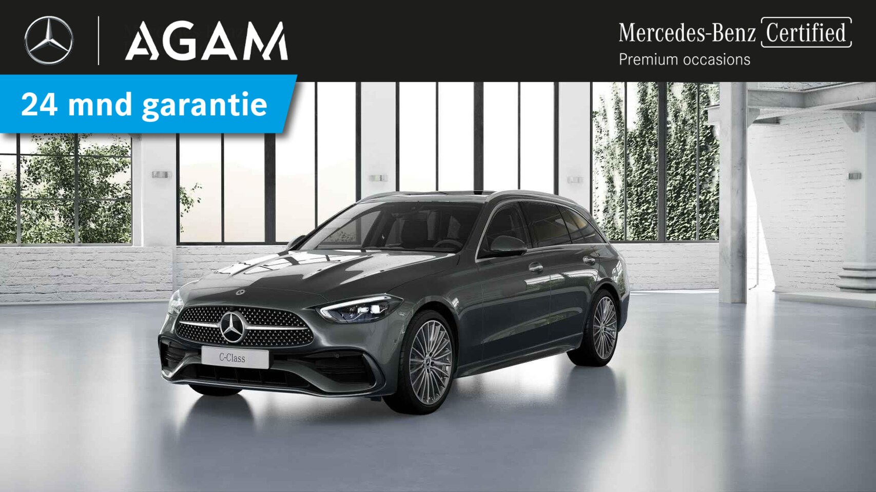 Mercedes-Benz C-klasse Estate - 180 AMG Line Premium | Panorama dak | Trekhaak - AutoWereld.nl