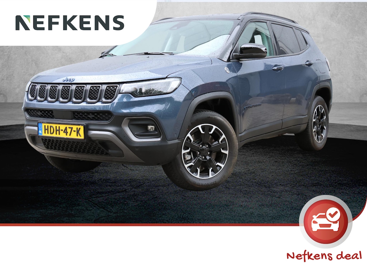Jeep Compass - 4xe 240 Plug-in Hybrid Electric Trailhawk | Leder | Navigatie | Camera - AutoWereld.nl