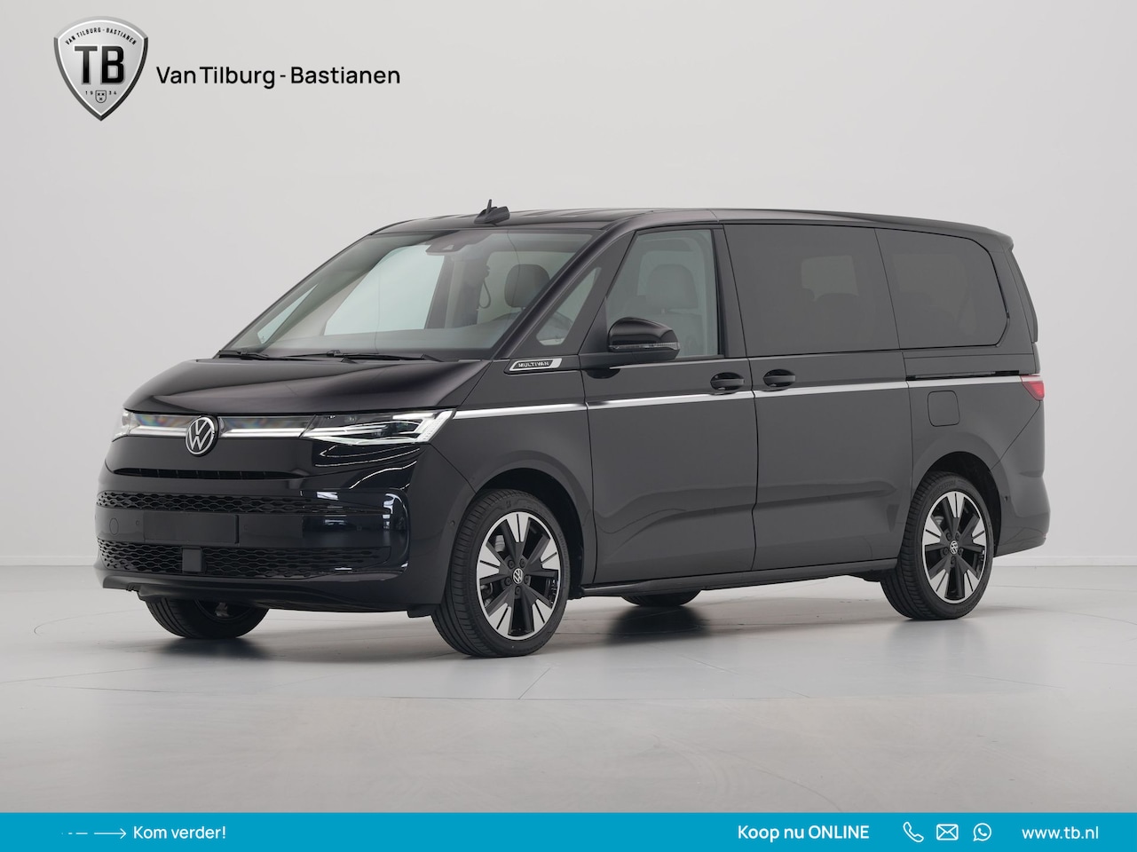 Volkswagen Multivan - 1.4 eHybrid 218pk L2H1 Style Leder Standkachel El. Schuifdeuren Side Assist Camera Carplay - AutoWereld.nl