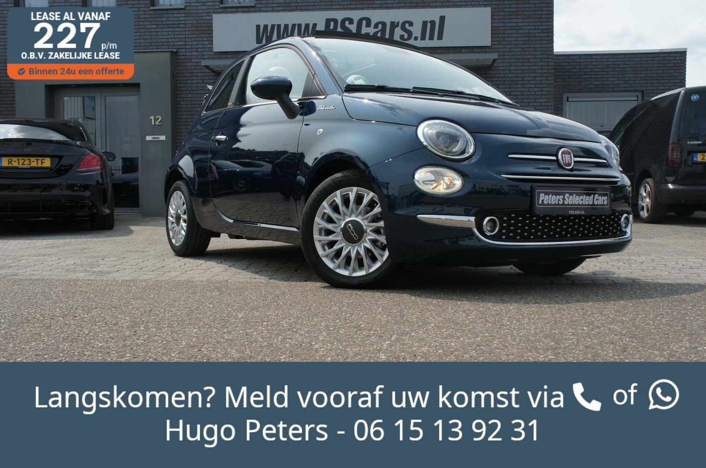 Fiat 500 C - 1.0 Hybrid Dolcevita App|Airco|Navi|PDC|Velgen - AutoWereld.nl