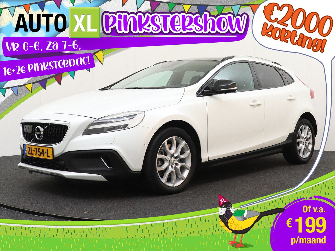 Volvo V40 Cross Country - 1.5 T3 Polar+ Luxury Pano-Dak Harman/Kardon Leder Camera 2 - AutoWereld.nl
