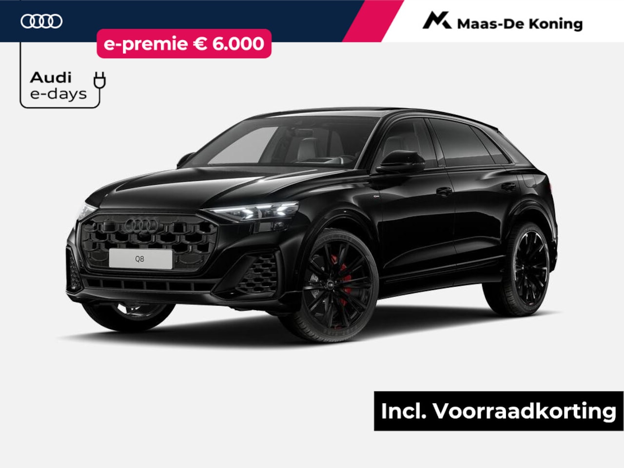 Audi Q8 - 60 TFSI e quattro Pro Line S Competition 490 PK · 23" LM Velgen · Assist. pakket plus, rem - AutoWereld.nl