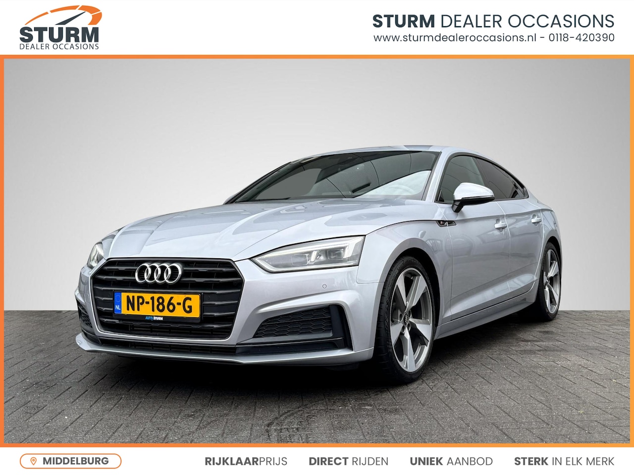 Audi A5 Sportback - 2.0 TFSI Launch Edition 190pk NL-Auto! | Navigatie Full-Map | Virtual Cockpit | Sportstoel - AutoWereld.nl