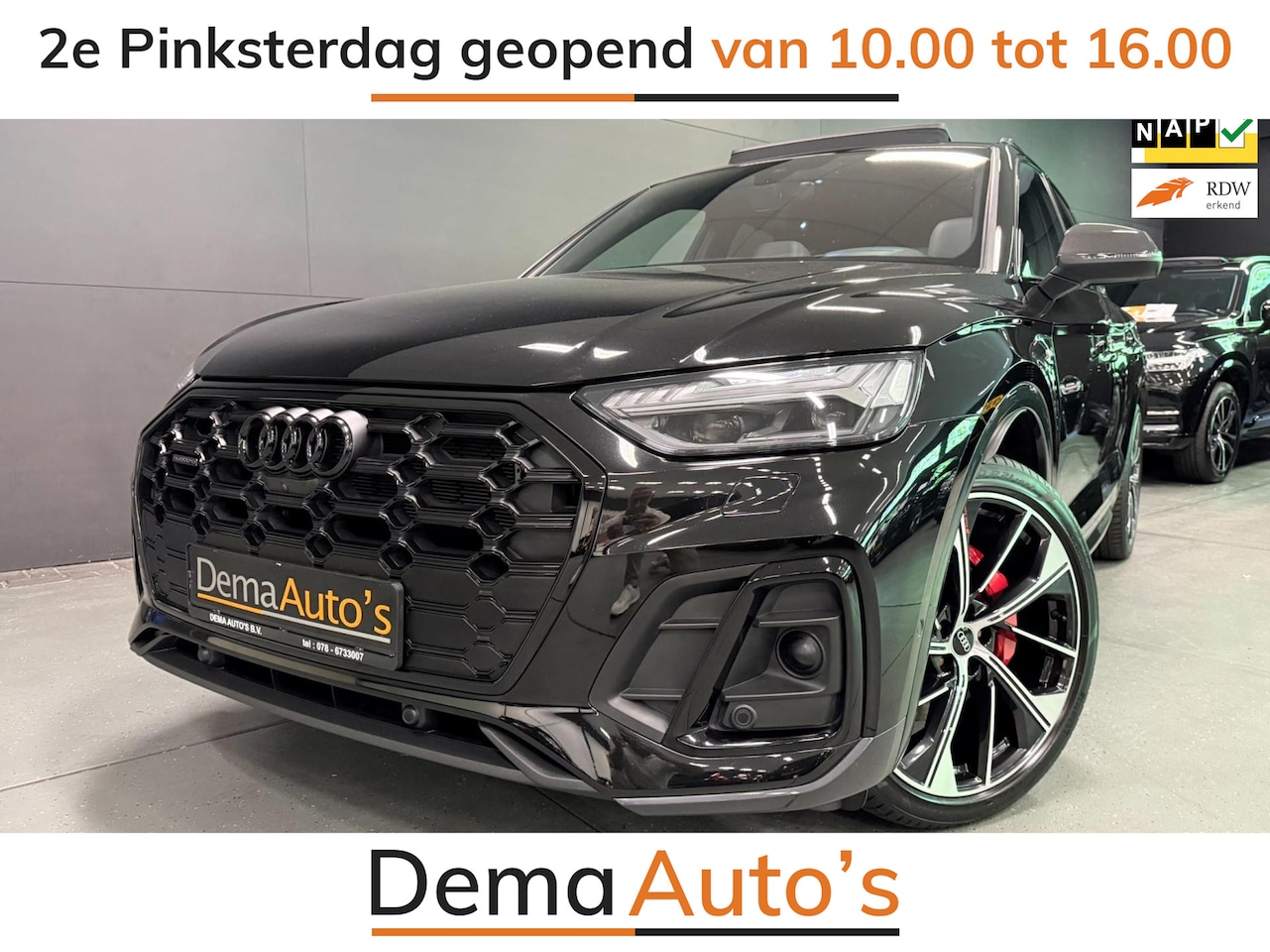 Audi Q5 SQ5 - 55 TFSI e 367PK 3XS-LINE RS-LEDER PANO/H-UP/B&O/CAM/DAB/FULL-OPTION!! - AutoWereld.nl