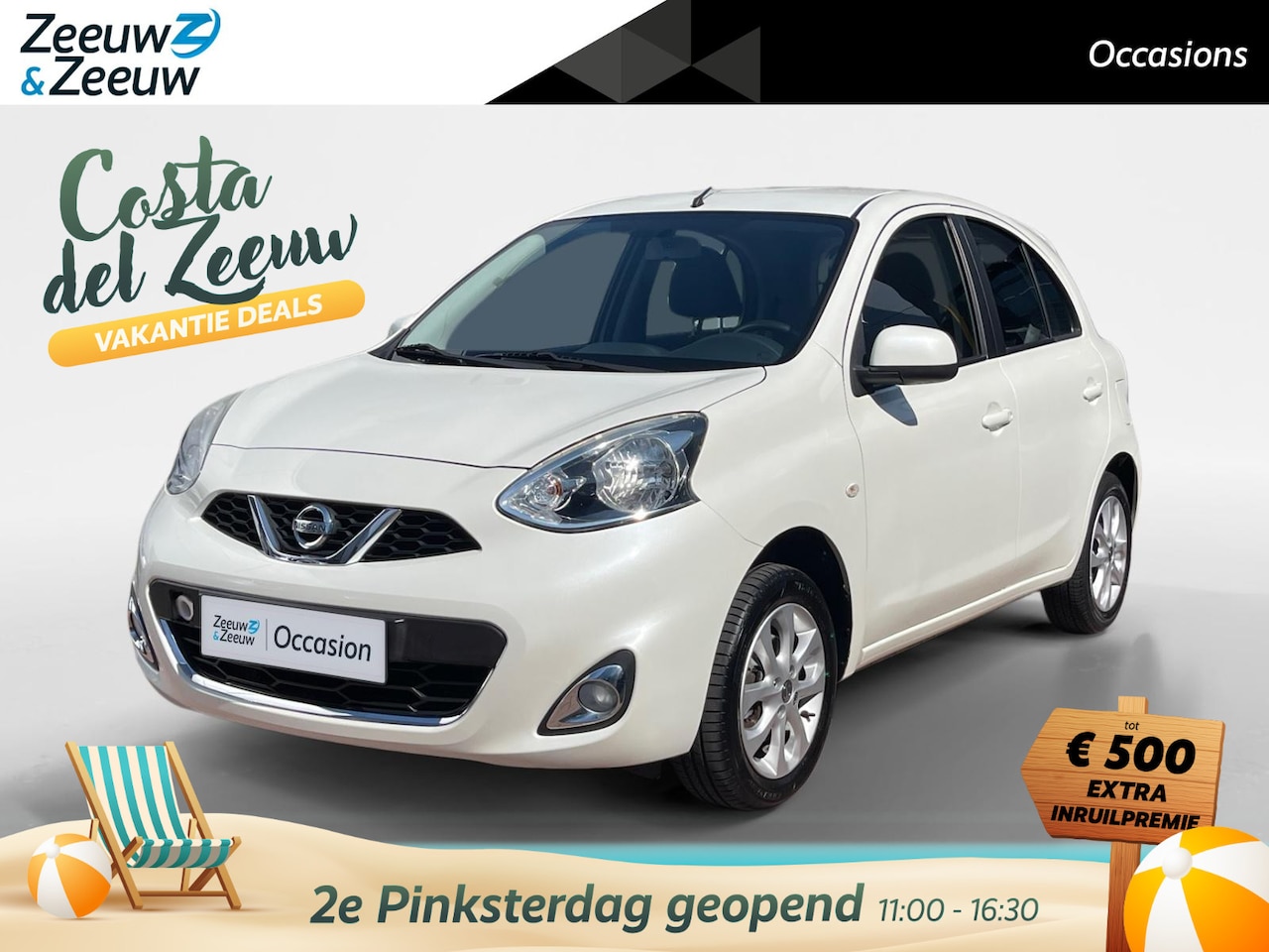 Nissan Micra - 1.2 Acenta | Cruise Control | LMV | 20.838KM!!! | NAP | Stuurbediening | Airco | Radio | 1 - AutoWereld.nl