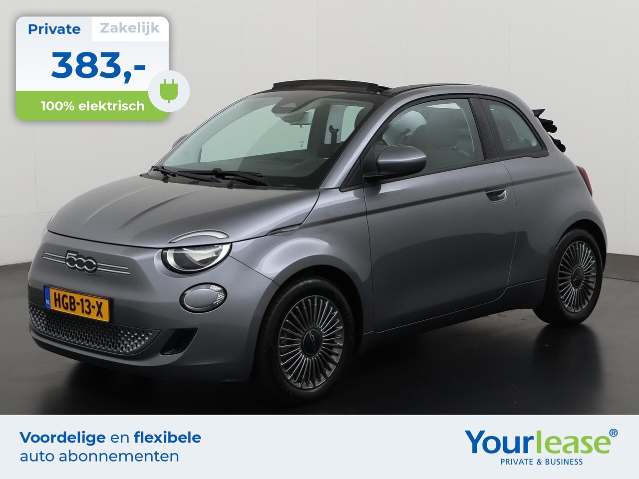 Fiat 500 C - Icon 42 kWh | All-in 383,- Private Lease | Zondag Open! - AutoWereld.nl