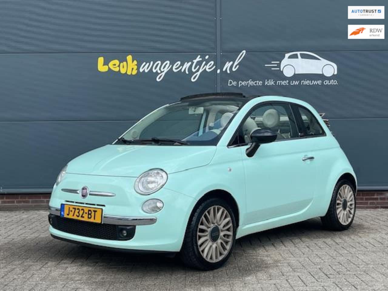 Fiat 500 C - 1.2 Cult Cabrio *leder *climate *16 inch *mint - AutoWereld.nl