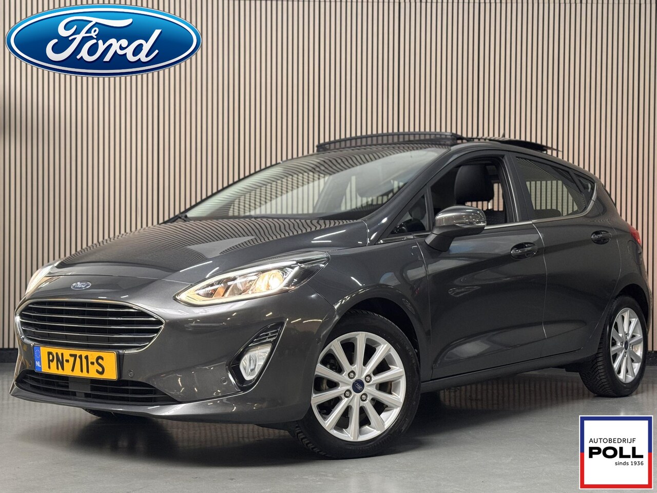 Ford Fiesta - 1.0 EcoBoost Titanium Panoramadak Ad Cruise Camera Winter Parking pack B&O All Season band - AutoWereld.nl