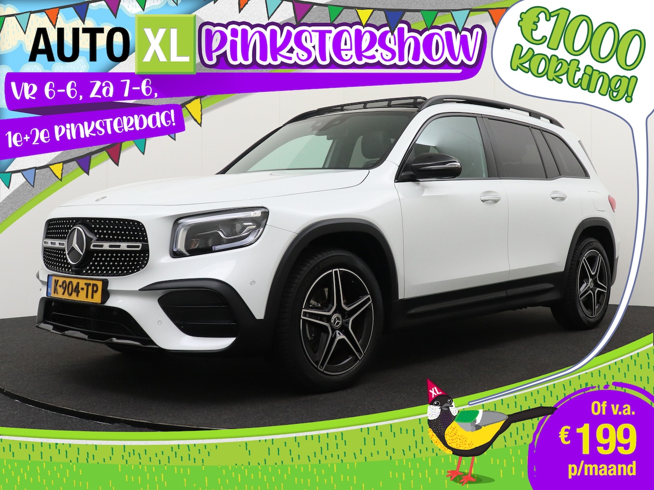 Mercedes-Benz GLB - 200 Business Solution AMG Pano-dak Memory Camera 19' LMV - AutoWereld.nl