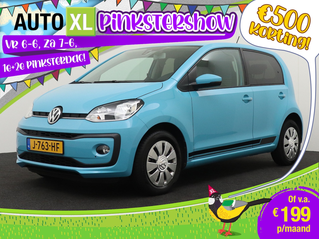 Volkswagen Up! - 1.0 75 PK Aut. High Up! NW-Model Stoelverw. Cruise Park. Sens LED - AutoWereld.nl