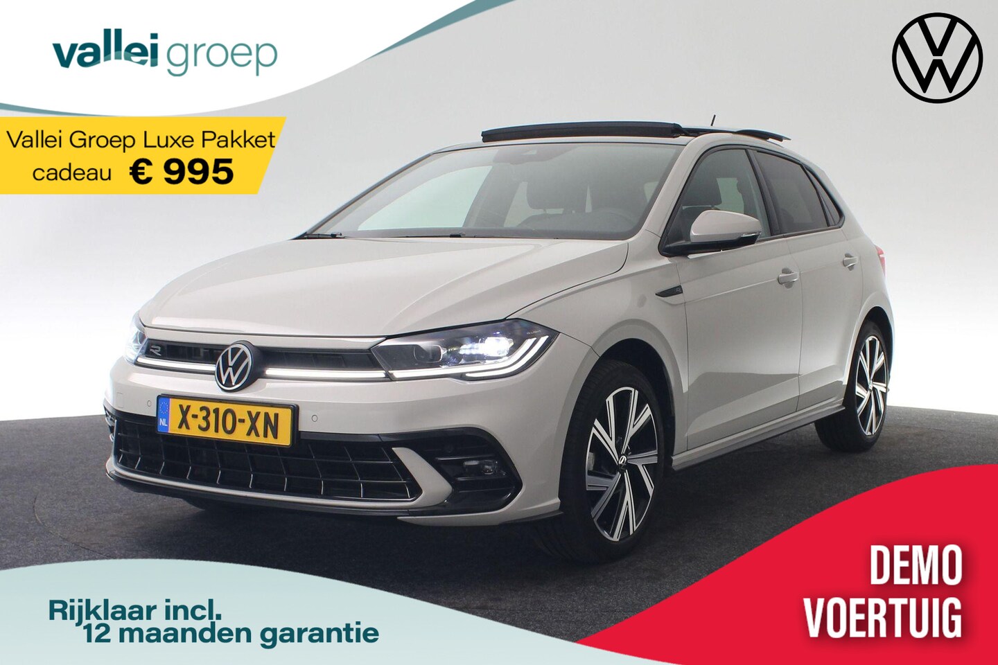 Volkswagen Polo - R-Line Business 1.0 TSI 95 pk DSG | Panoramadak | IQ Light | Achteruitrijcamera | Stoelver - AutoWereld.nl