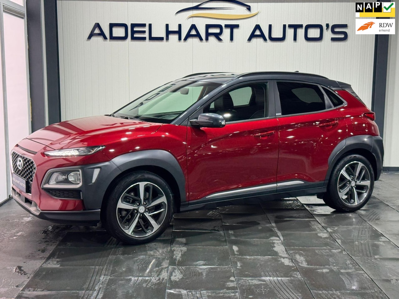 Hyundai Kona - 1.6 T-GDI Premium 177 PK Automaat / Navigatie full map / Camera / Lederen interieur / Crui - AutoWereld.nl