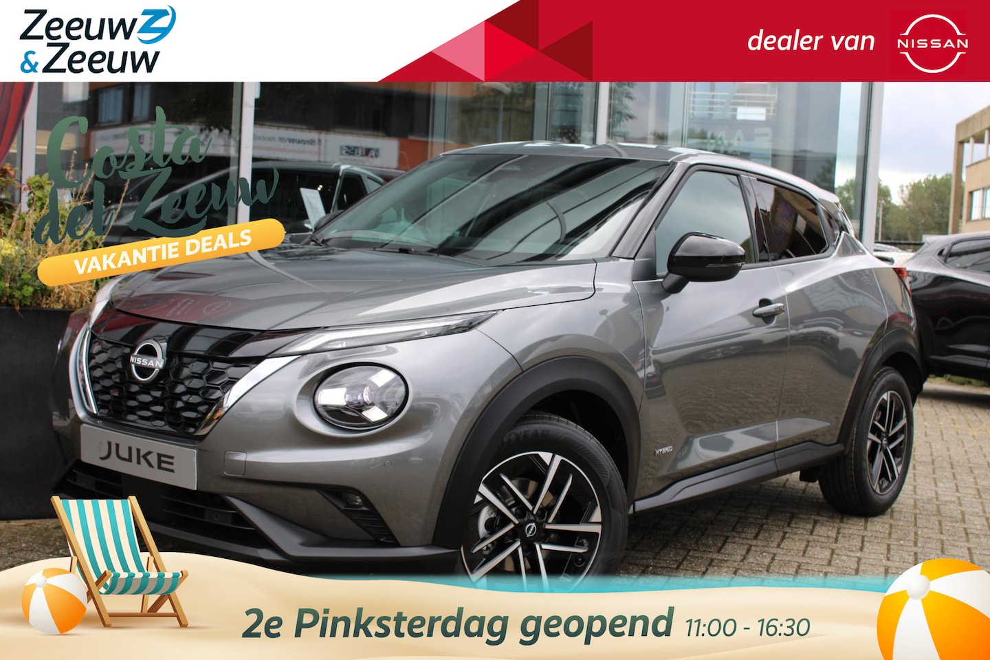 Nissan Juke - 1.6 Hybrid N-Connecta 143PK AUTOMAAT | € 7.000-- Korting! | Achteruitrijcamera | Parkeerse - AutoWereld.nl