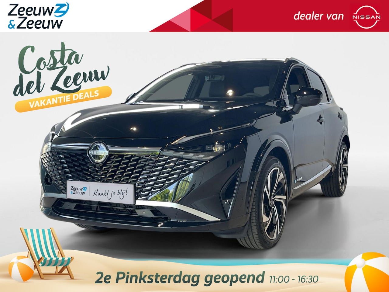 Nissan Qashqai - 1.5 e-Power Tekna Plus *€8.000,-Voorraad Voordeel*Nappaleer*LMwielen*Navi*Pro-pilot*Climat - AutoWereld.nl