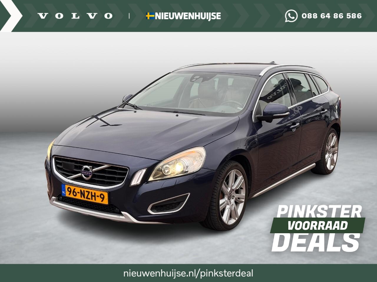 Volvo V60 - 2.0 T5 Summum | Trekhaak | Adaptieve Cruise Controle | Blis | Dakrails | Stoelverwarming | - AutoWereld.nl
