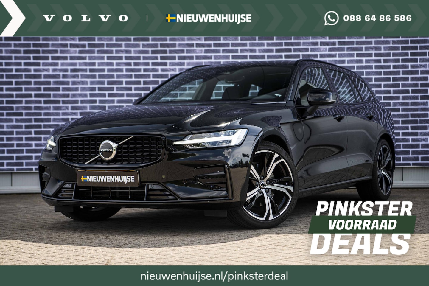 Volvo V60 - 2.0 B4 Plus Dark | Panoramadak | Adaptieve Cruise Control | Elektrisch Verstelbare voorsto - AutoWereld.nl