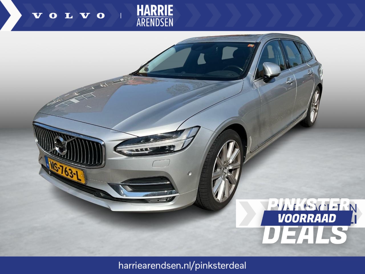 Volvo V90 - 2.0 T5 Inscription | Panoramadak | Bowers & Wilkins | Head up Display | Keyless | Parkeerv - AutoWereld.nl