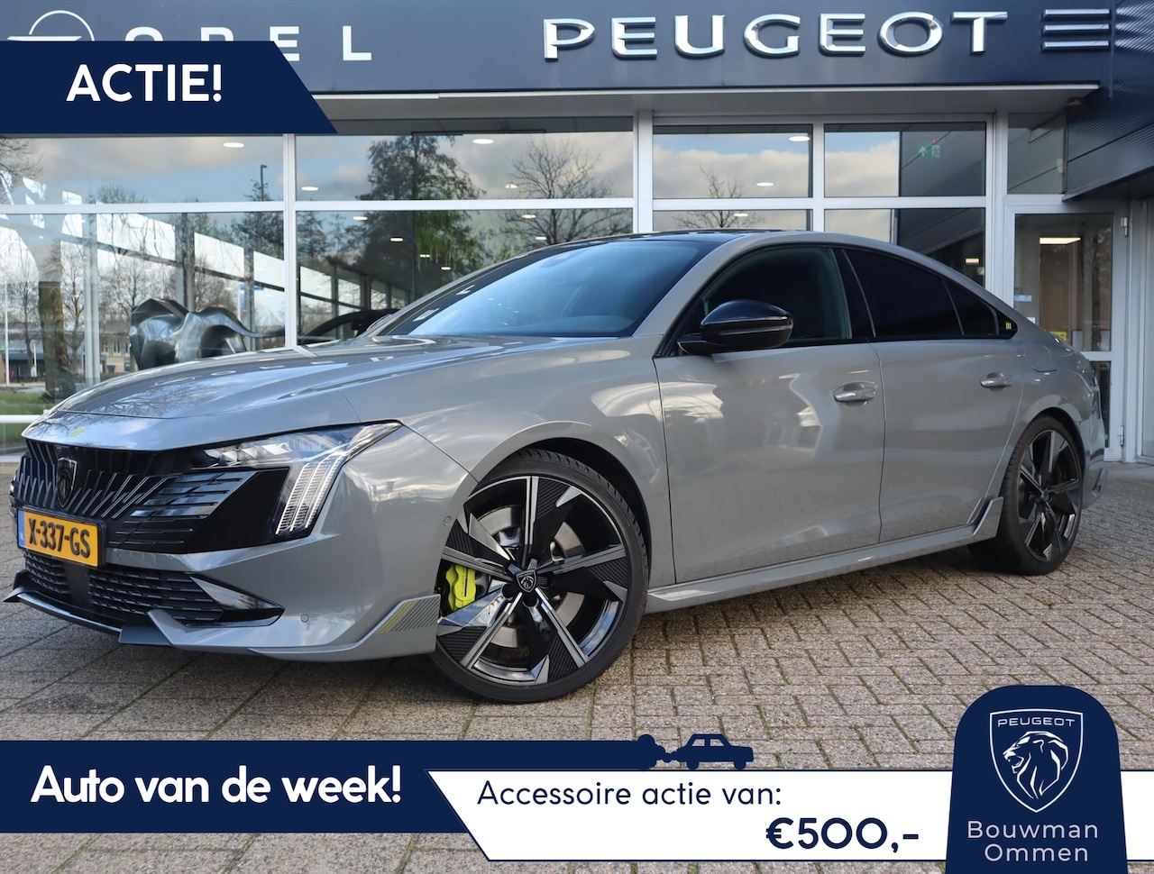 Peugeot 508 - *Auto van de Week!* PSE Plug-in HYbrid4 360PK e-EAT8 Automaat, Rijklaarprijs Panoramadak F - AutoWereld.nl