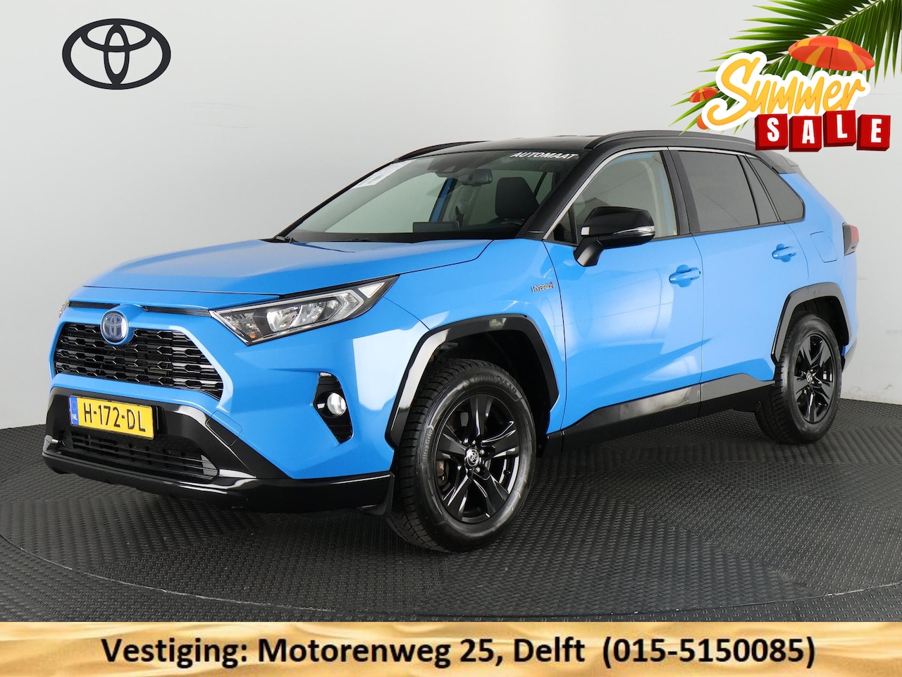 Toyota RAV4 - 2.5 HYBRID BI-TONE PACK AUTOMAAT TREKHAAK. ALARM.GARANTIE TOT 2030* - AutoWereld.nl