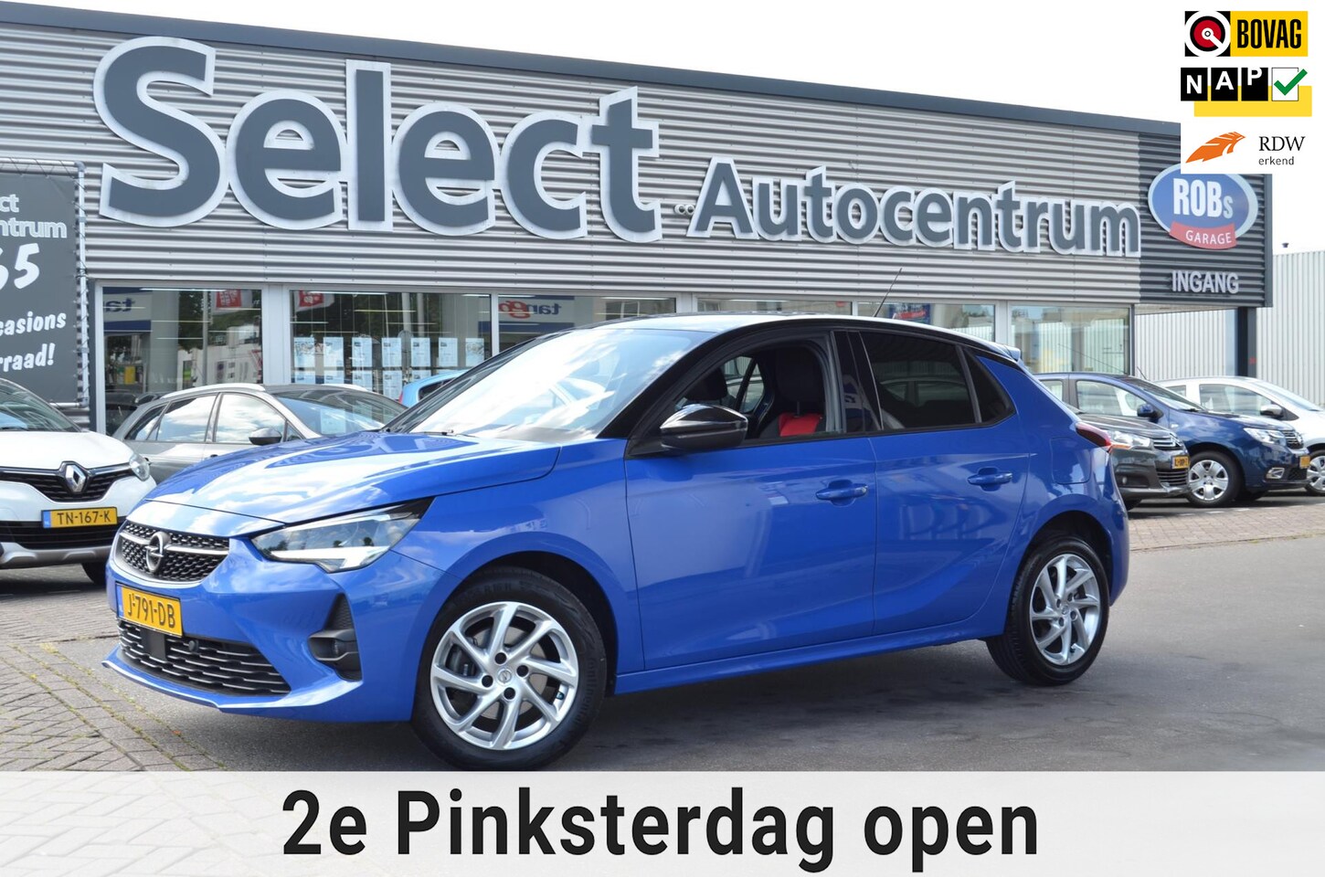 Opel Corsa - 1.2 GS SPORT-LINE|LED|APP-CONNECT|NAVI|CARPLAY|SPORTSTOELEN|101PK|ZWART DAK - AutoWereld.nl