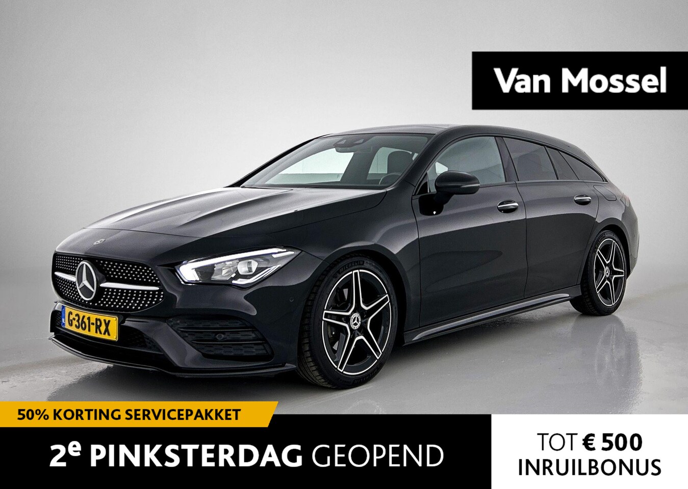 Mercedes-Benz CLA-klasse Shooting Brake - 180 Business Solution AMG | PANORAMADAK | SFEERVERLICHTING | ACHTERUITRIJCAMERA | STOELVER - AutoWereld.nl