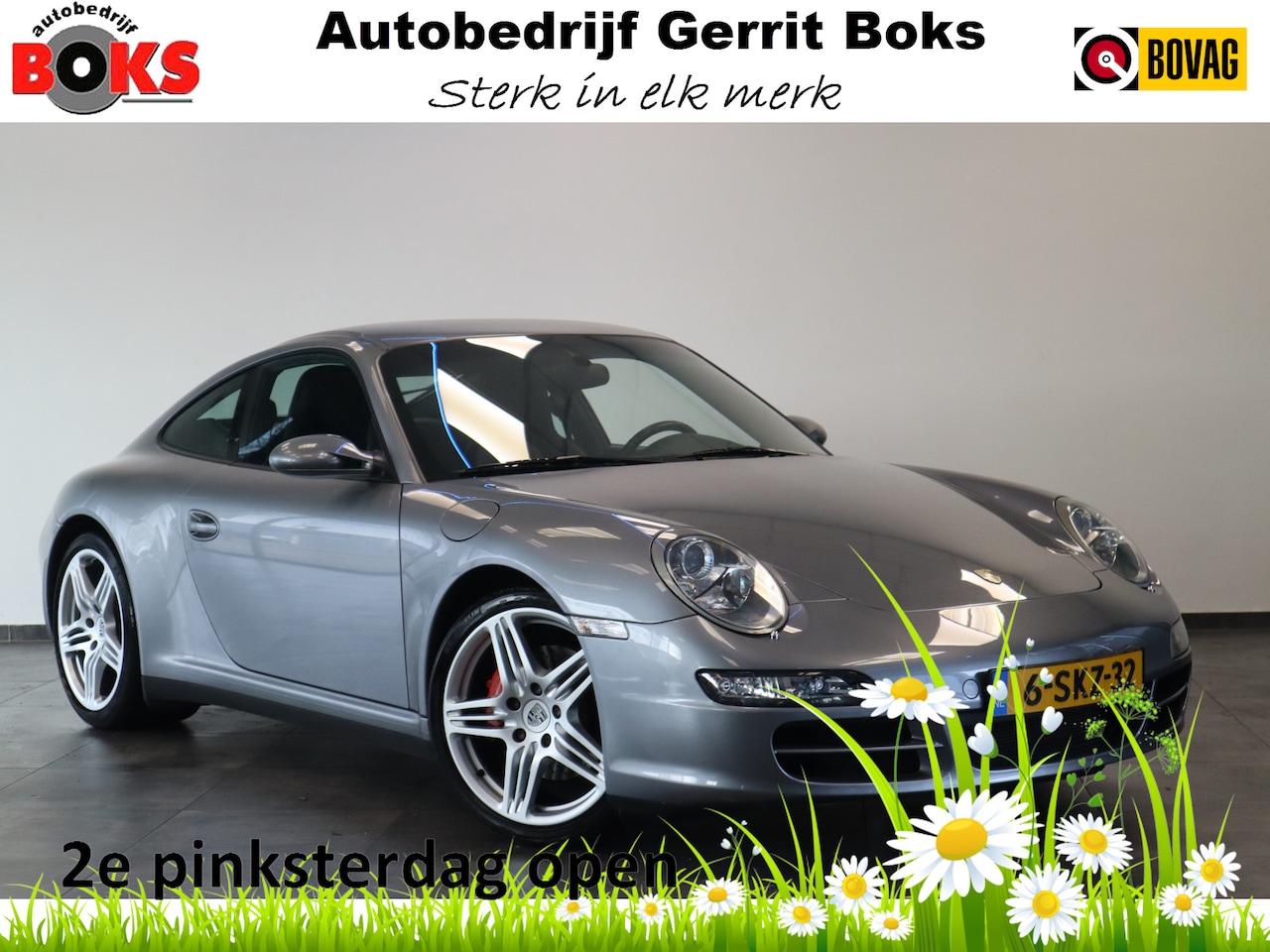 Porsche 911 - 3.8 Carrera 4S 355PK Navigatie 19LMV Volleder interieur met memorie Bose Installatie. - AutoWereld.nl
