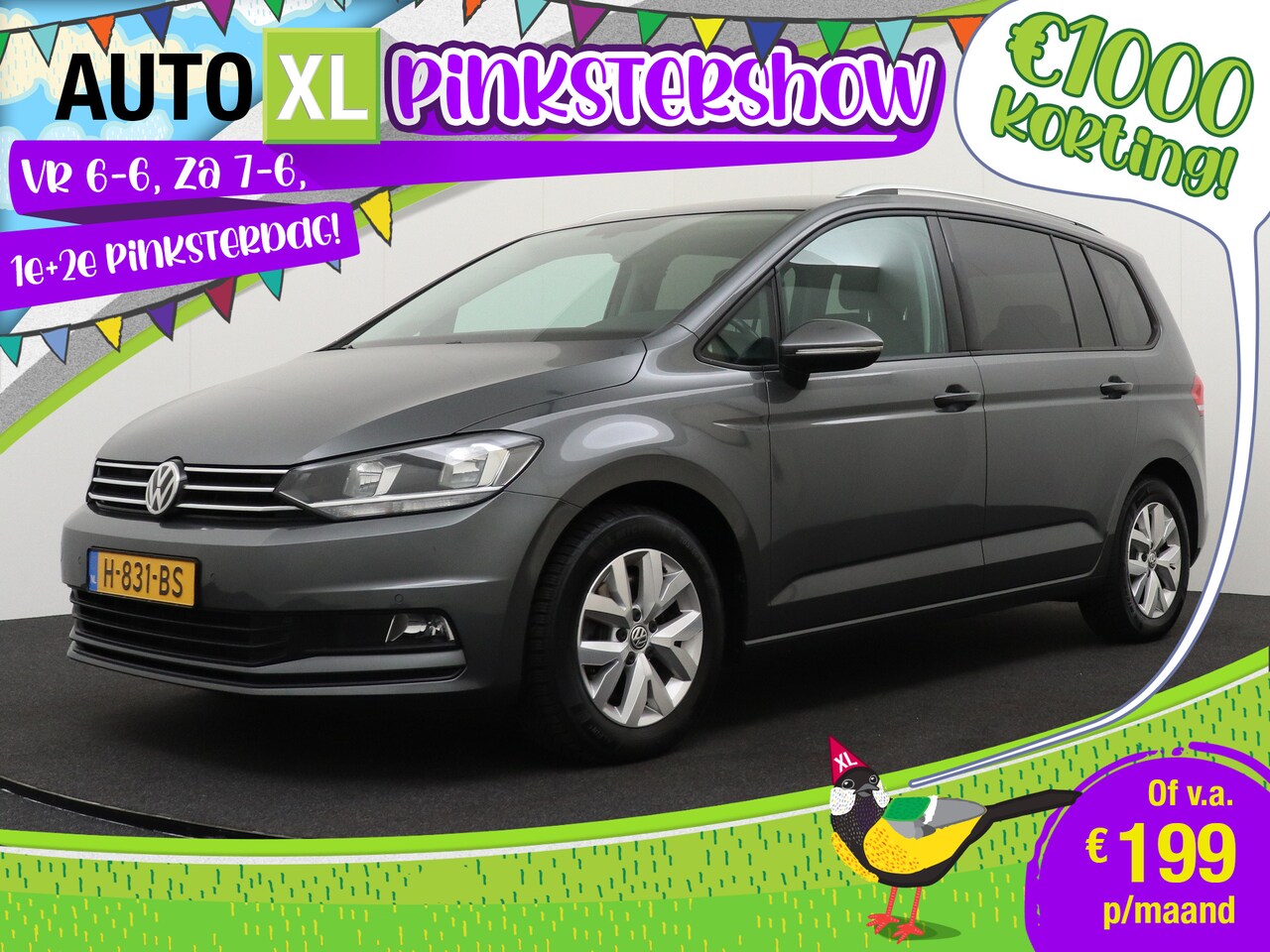Volkswagen Touran - 1.5 TSI Comfortline 7P Trekhaak Camera Massage Carplay1 - AutoWereld.nl