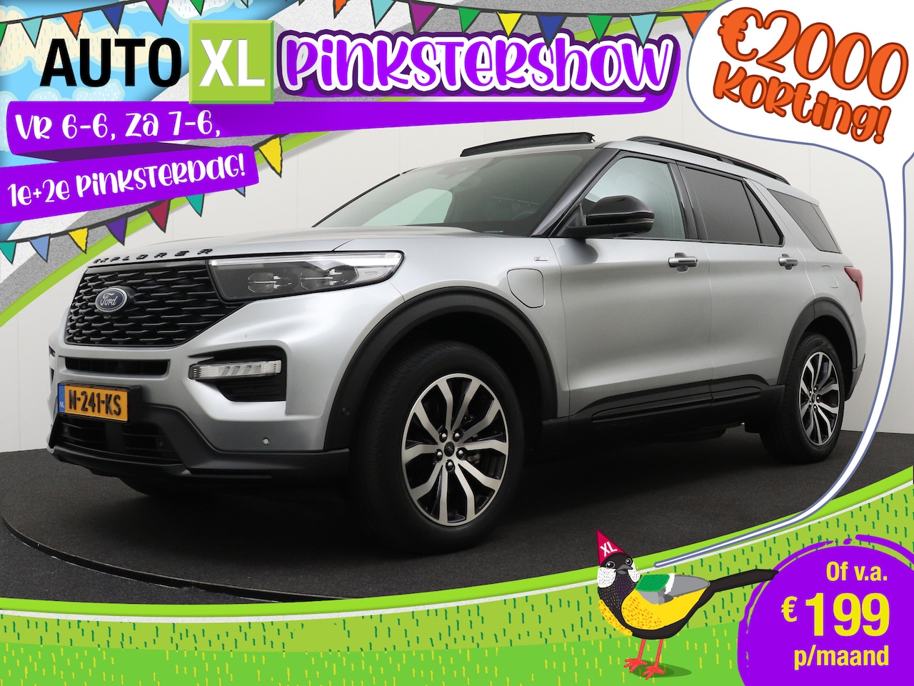 Ford Explorer - 3.0 V6 PHEV ST-Line Pano-dak Bang&Olufsen Massage Adapt. Cruise 2 - AutoWereld.nl