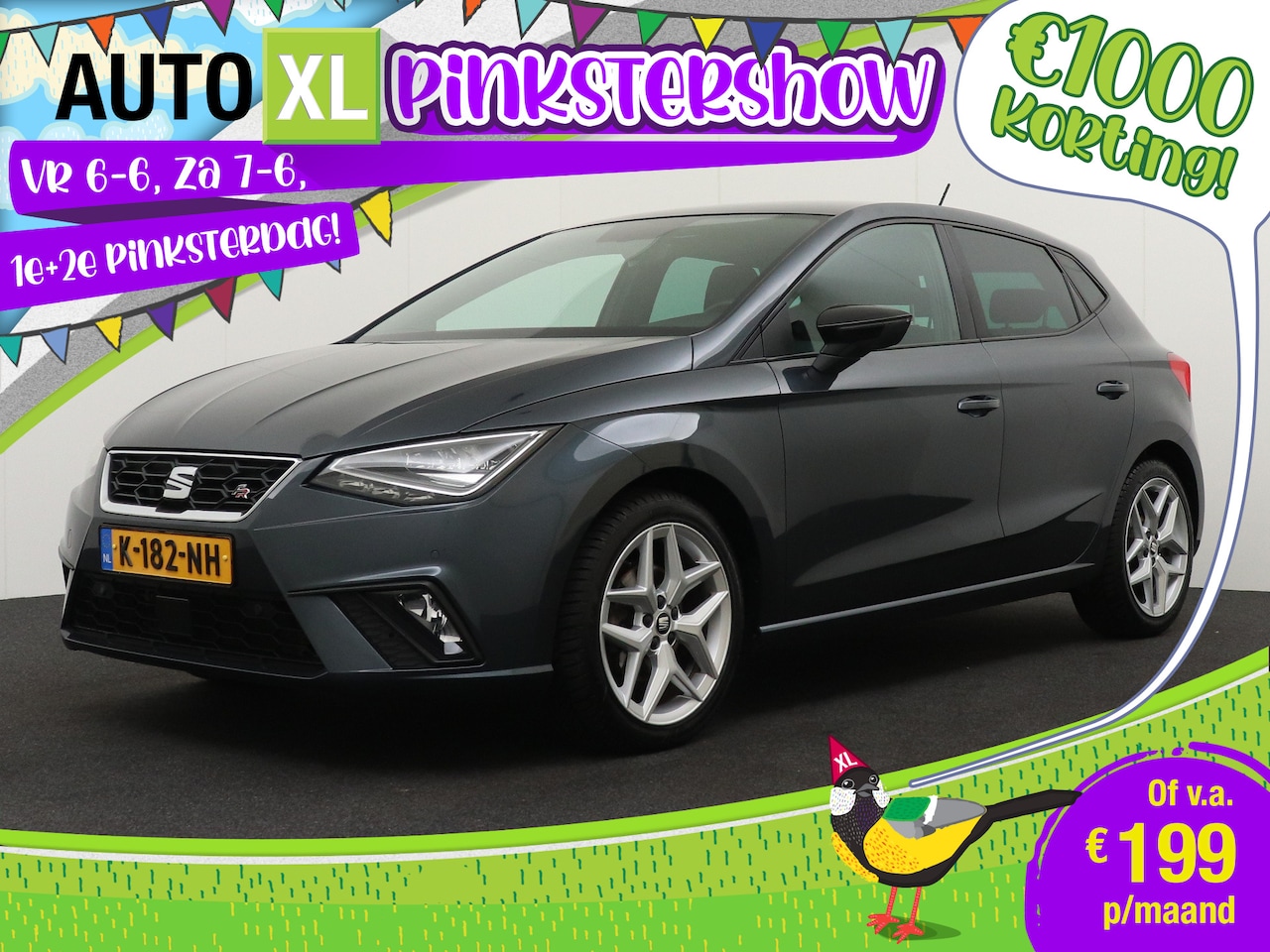 Seat Ibiza - 1.0 TSI 116 PK FR Edition Carplay Navi Cruise Sportstoelen LED LMV 17' 1 - AutoWereld.nl
