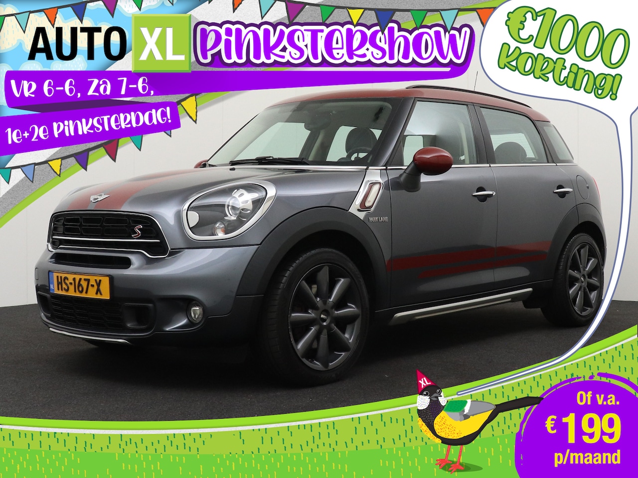 MINI Countryman - Mini 1.6 191 PK Aut. Cooper S Leder Stoelverw. Navi Park.Sens 1 - AutoWereld.nl