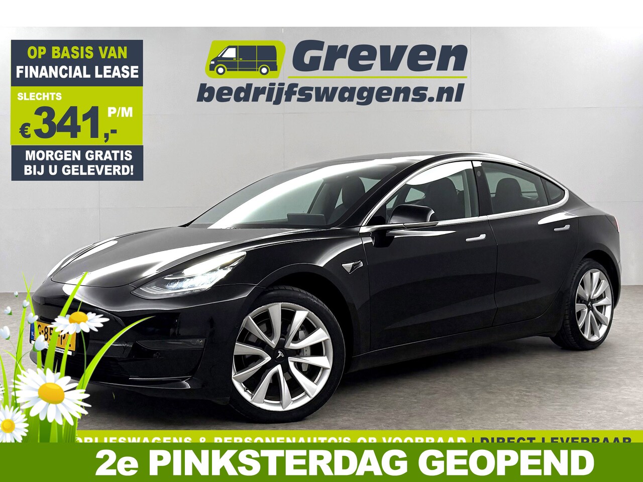 Tesla Model 3 - Long Range RWD Long Range AWD 75 kWh 360Camera 351PK Autopilot Pano Memory LED Cruise Clima 19"LMV Navi P - AutoWereld.nl