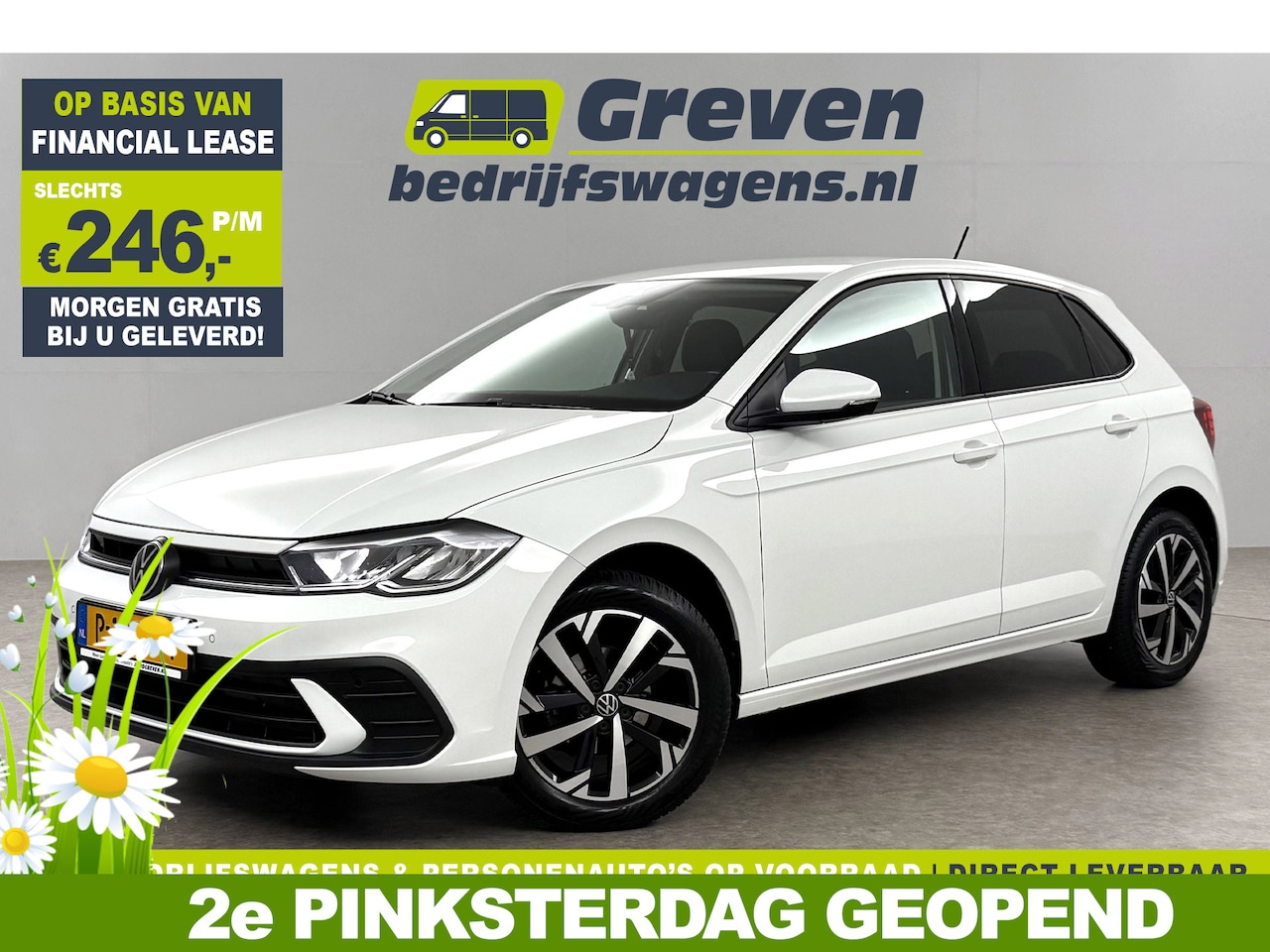 Volkswagen Polo - 1.0 TSI Life Business Virtual LED Carplay Clima Cruise Navigatie PDC 16''LMV - AutoWereld.nl